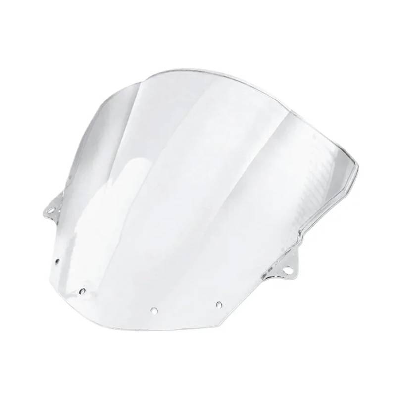Windschutzscheibe Windschott Für Kawasaki Für ZX6R 636 2009-2016 Für ZX10R 2008 2009 2010 Motorrad Double Bubble Windschutzscheibe Deflektor Schutz Wind Bildschirm Motorrad-Fliegenschutz(Clear) von LVGVZTTGKM