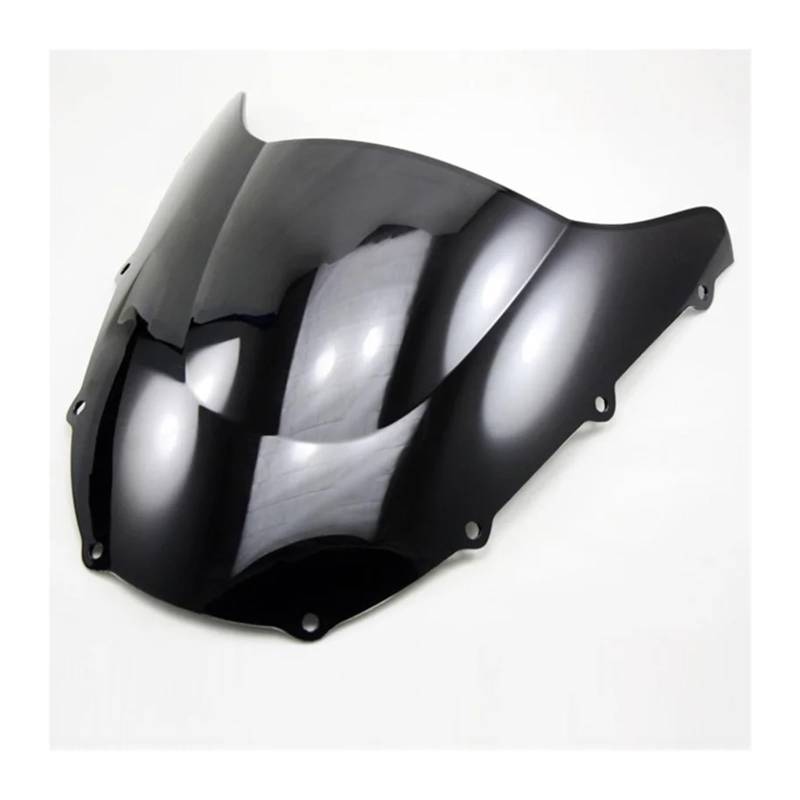 Windschutzscheibe Windschott Für Kawasaki Für ZX9R 1997 1998 1999 Motorrad Windschutzscheibe Schwarz Rauch Farbe Windschutzscheibe Windschutz Motorrad-Fliegenschutz(Black) von LVGVZTTGKM