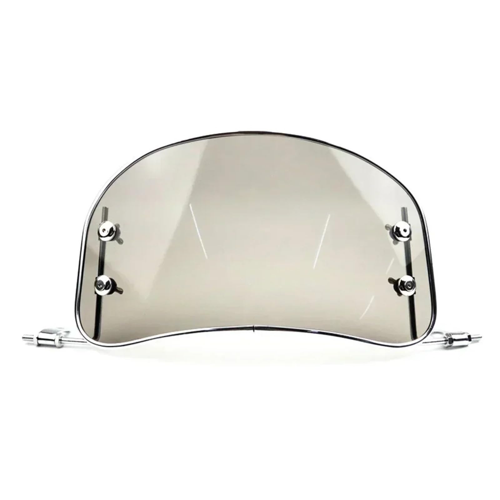 Windschutzscheibe Windschott Für Roller E-Bike Universal Motorrad Windschutzscheibe Retro Front Windabweiser Windschutzscheibe Modifizierte Zubehör Motorrad-Fliegenschutz(Transparent set1) von LVGVZTTGKM