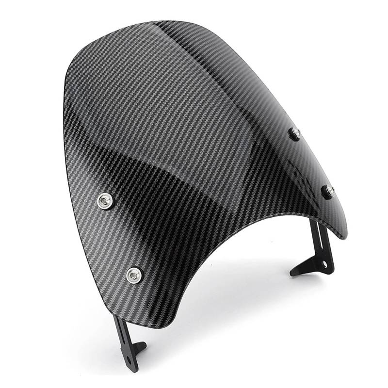 Windschutzscheibe Windschott Für Triumph Für Street Twin 900 2019 2020 2021 2022 Windschutzscheibe Windschutzscheibe Motorradzubehör Windabweiser Motorrad-Fliegenschutz(Model 3) von LVGVZTTGKM