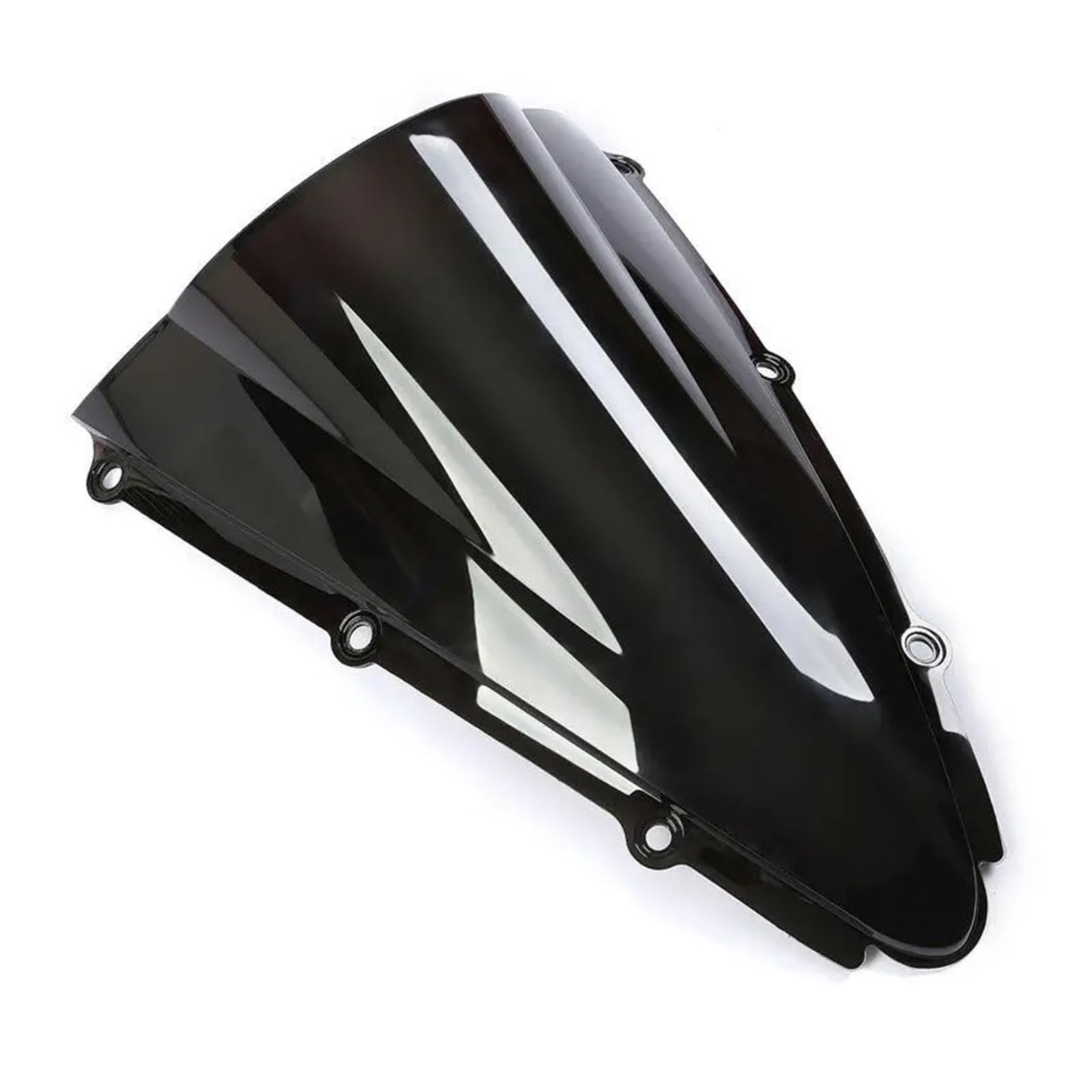 Windschutzscheibe Windschott Für YZF Für R1 Für YZF-R1 2000 2001 Motorrad Double Bubble Windschutzscheibe Windschutzscheibe Bildschirm ABS Schild Motorrad-Fliegenschutz(Black) von LVGVZTTGKM