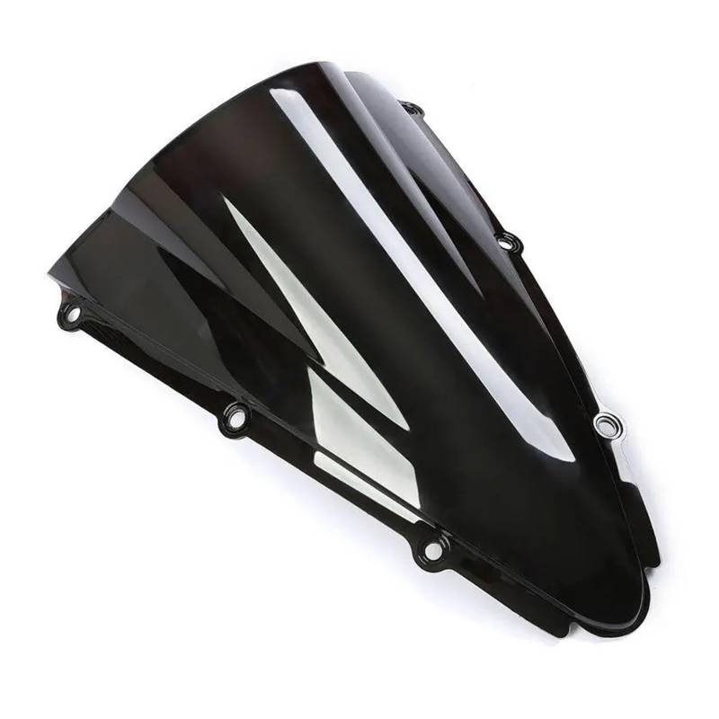 Windschutzscheibe Windschott Für YZF Für R1 Für YZF-R1 2000 2001 Motorrad Double Bubble Windschutzscheibe Windschutzscheibe Bildschirm ABS Schild Motorrad-Fliegenschutz(Black) von LVGVZTTGKM
