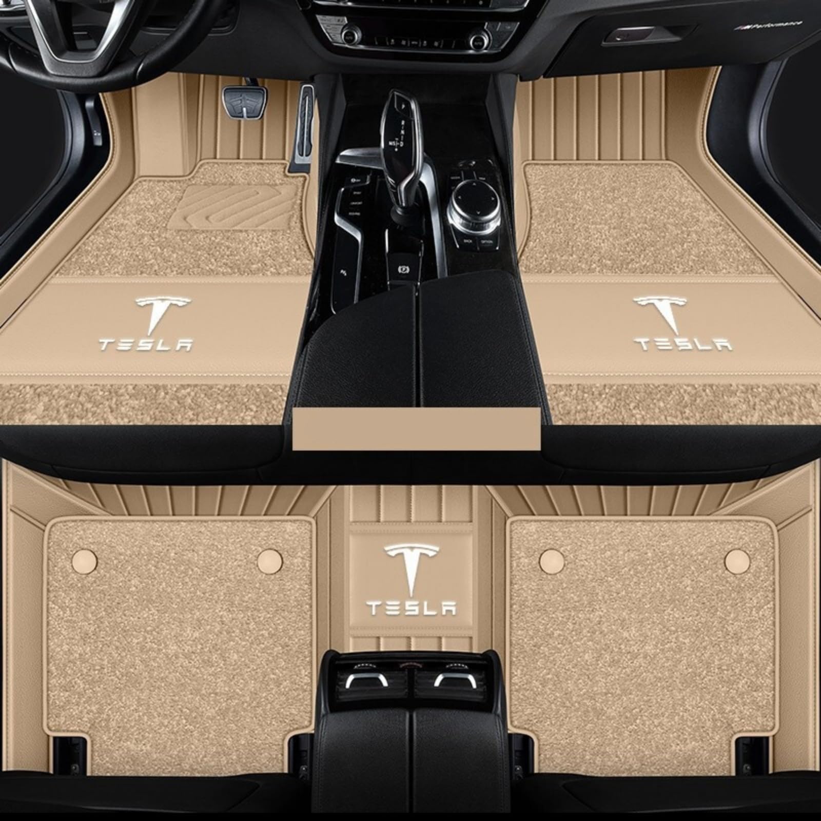 1 Satz Fußmatten Autoteppich für Tesla ModelX 5Seats 15-23 Automatte Absatzschoner aus Gummi Antirutschmatte Passgenau Verstärkter Allwetter,normal-Beigestyle 1 Satz Fußmatten Autoteppich für Tesla ModelX 5Seats 15-23 Automatte Absatzschoner aus Gummi Antirutschmatte Passgenau Verstärkter Allwetter,normal-Beigestyle von LVIPP