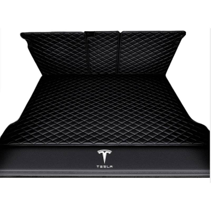 1 X 7Seatstück Kofferraummatten für Tesla Model Y 21-23 Teppich Antirutschunterlage Kratzfest Wasserdicht Anti-Rutsch Kofferraum X 7Seatschutzmatte,normal-Blackstyle von LVIPP