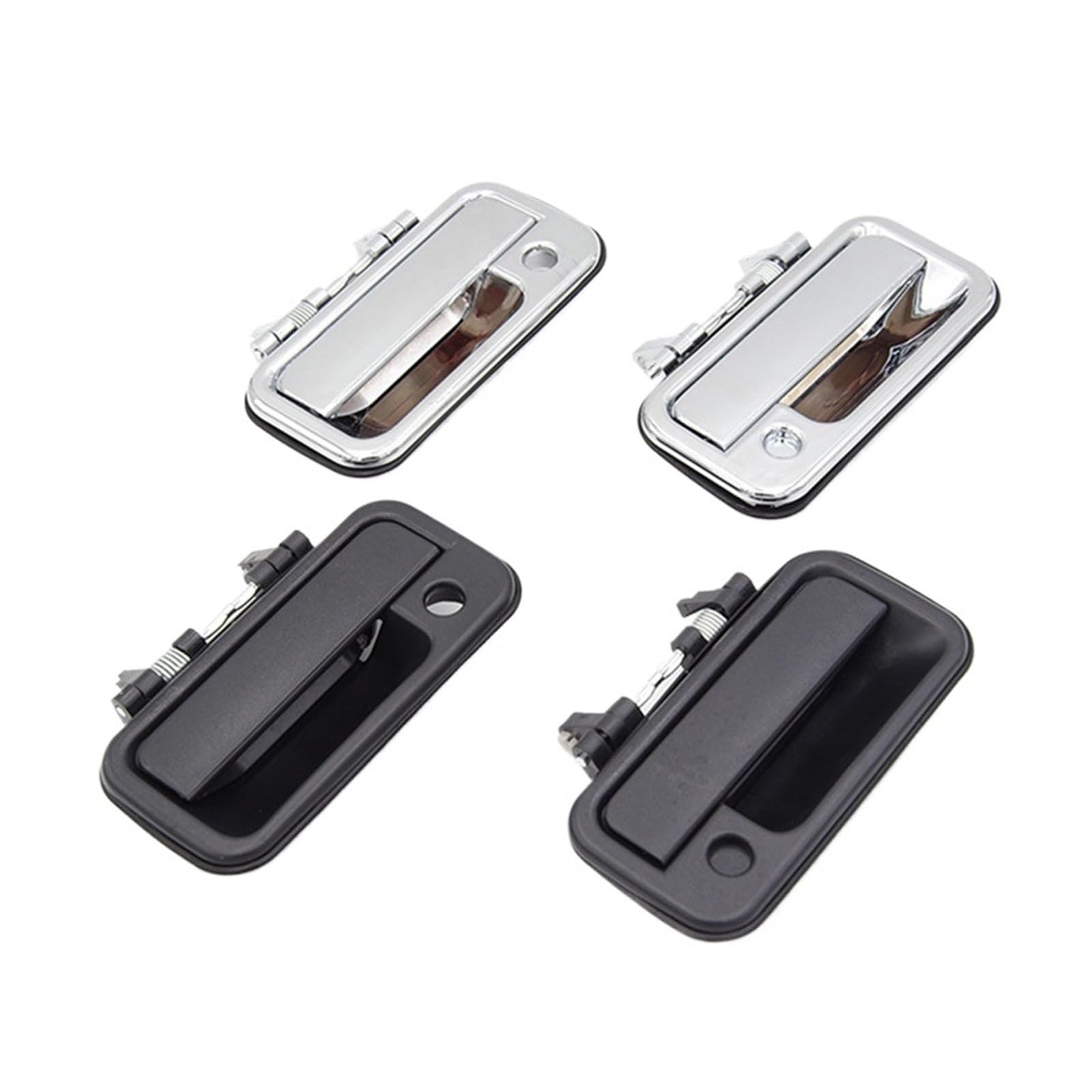 1 STÜCKE Kompatibel Für Isuzu Rodeo Pickup 1998 1999 2000 2001 2002 2003 Auto Vorne Hinten Äußere Türgriff Außentürgriffe(Chrome front left) von LVQJVAVE