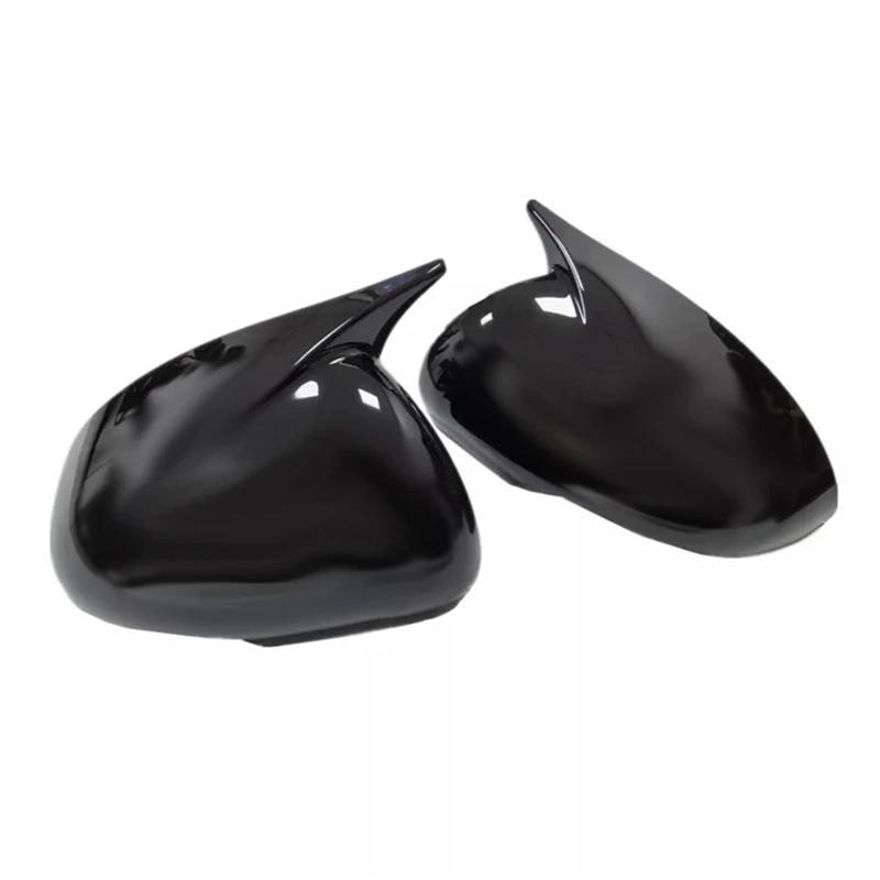 1 paar Auto OX Horn Rückspiegel Gehäuse Trim Abdeckung Kompatibel for Kia Rio 2011-2016 Glänzend Schwarz seitentür Spiegel Shell Caps von LVQJVAVE