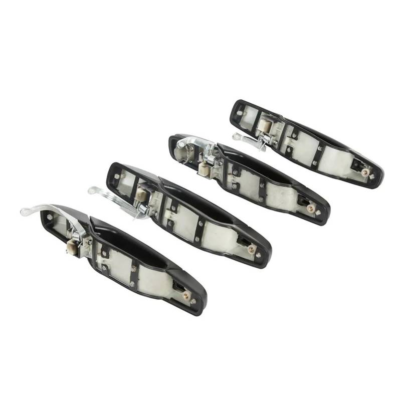 4 Stück schwarze Außentürgriffe vorne und hinten, kompatibel mit GMC Sierra 1500 2500 3500 Truck 1999–2006, kompatibel mit GMC Yukon XL 1999–06 von LVQJVAVE