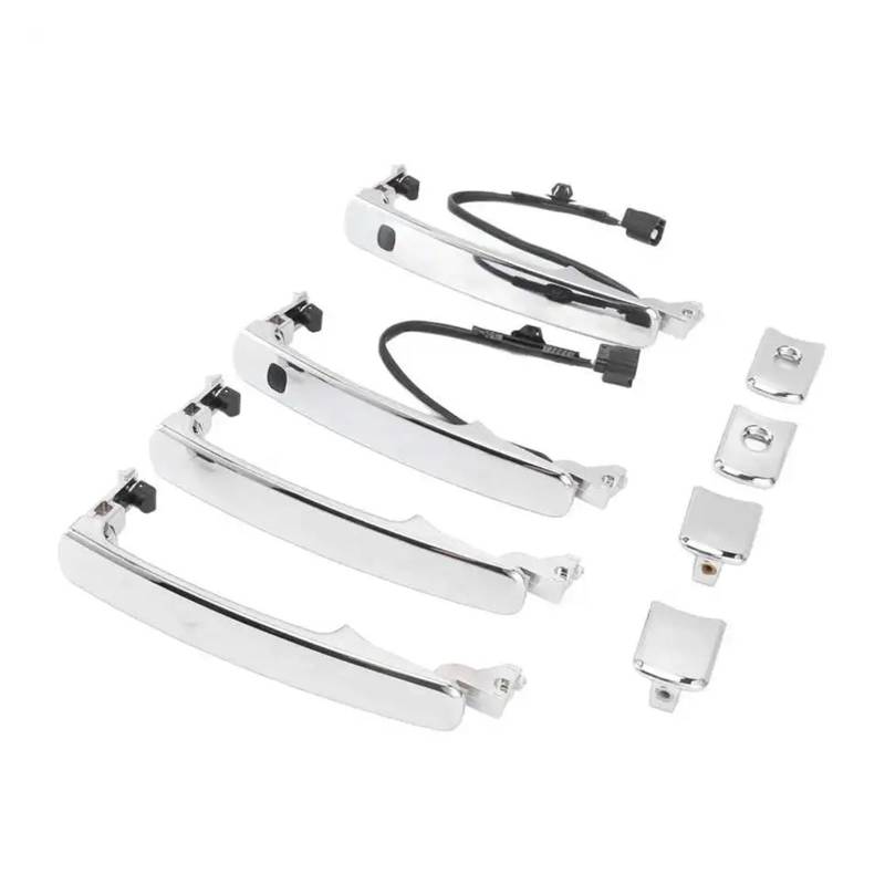 4-teiliges Auto-Außentürgriff-Set 80640-CA012 ABS Silber Kompatibel für Nissan Rogue Murano Autotürgriffe von LVQJVAVE