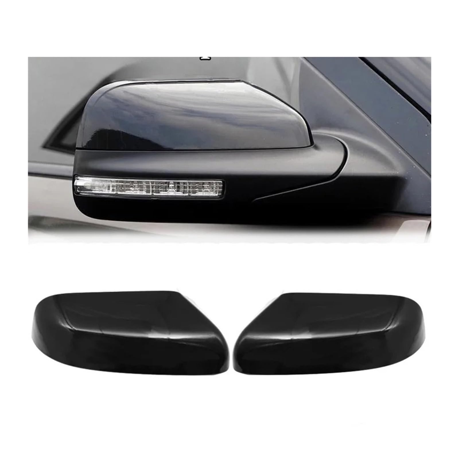 Auto-Rückspiegel-Abdeckungs-Ordnung, GB5Z17D743AA, kompatibel for Ford Explorer 2016 2017–2019 (US-Modell). Auto-Seitentür-Außenspiegel-Shell-Kappen(1 Pair) von LVQJVAVE
