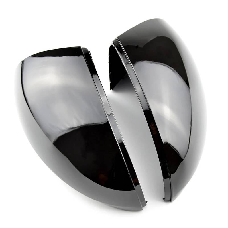 Auto-Seiten-Rückspiegel-Abdeckung, Außenspiegel-Shell-Kappengehäuse, kompatibel for VW Tiguan 2008 2009 2010 2011 2012 2013 2014 2015(Glossy Black) von LVQJVAVE