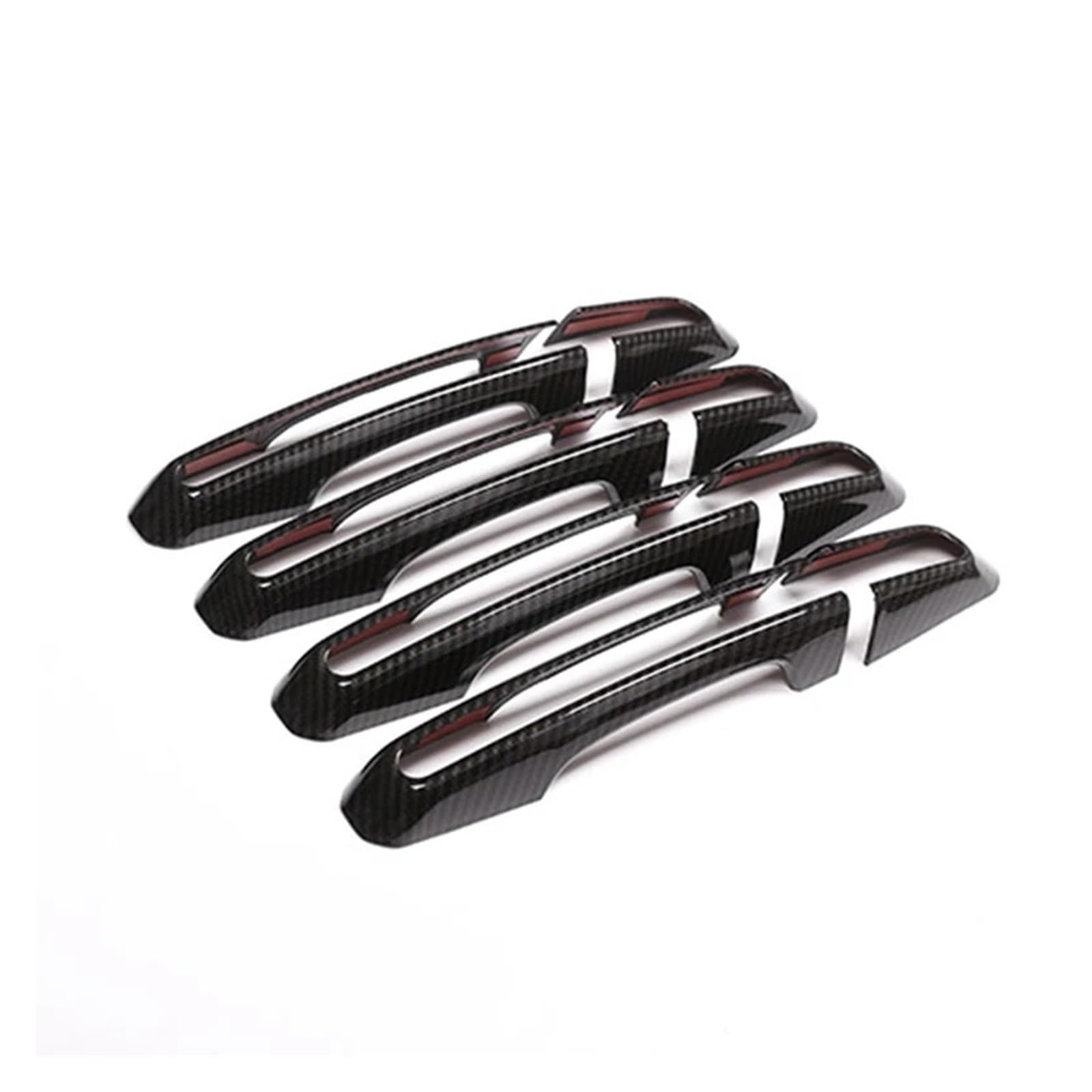 Autoteile Türgriff-Dekorationsabdeckung, Verkleidung, ABS-Chrom, kompatibel für Land Rover Discovery Sport/4 5 LR5 LR4, kompatibel für Range Rover Sport Evoque Vogue(Carbon fiber) von LVQJVAVE