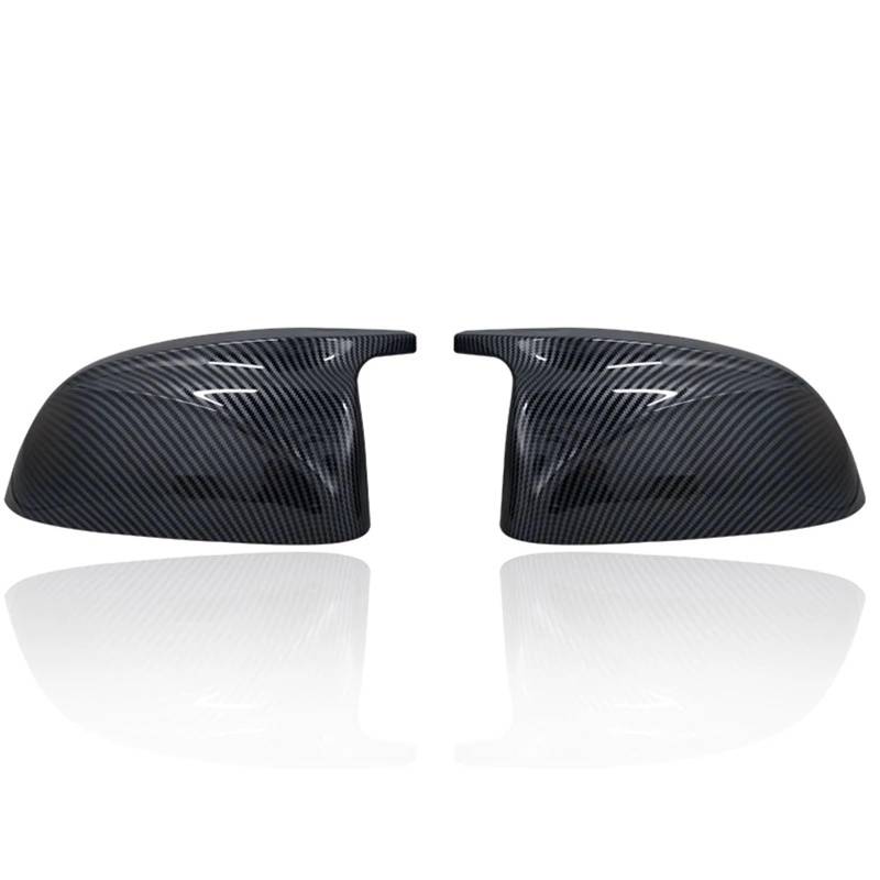 Carbon Faser Auto Rückansicht Tür Flügel Seite Spiegel Abdeckung Caps Shell Fall Kompatibel for BMW X3 G01 X4 G02 x5 G05 2018-22 Schwarz M3(Carbon Fiber) von LVQJVAVE