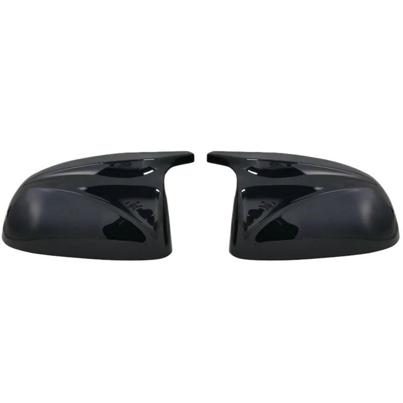 Carbon Fiber Auto Rückansicht Tür Flügel Seite Spiegel Abdeckung Kappen Shell Fall Kompatibel for BMW x3 G01 x4 g02 x5 G05 2018-22 Schwarz M3(Bright black) von LVQJVAVE