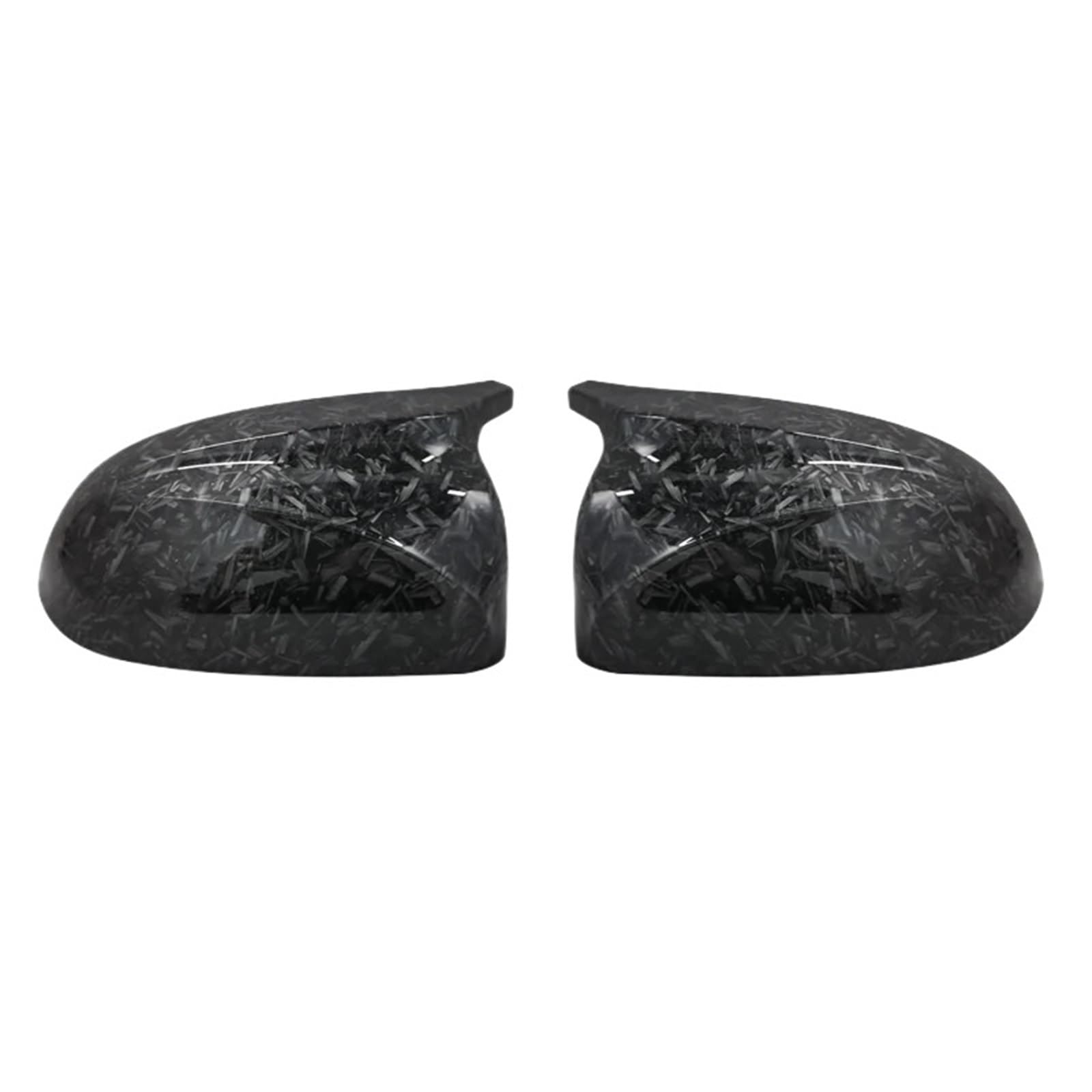 Carbon Fiber Auto Rückansicht Tür Flügel Seite Spiegel Abdeckung Kappen Shell Fall Kompatibel for BMW x3 G01 x4 g02 x5 G05 2018-22 Schwarz M3(Forged Carbon Look) von LVQJVAVE