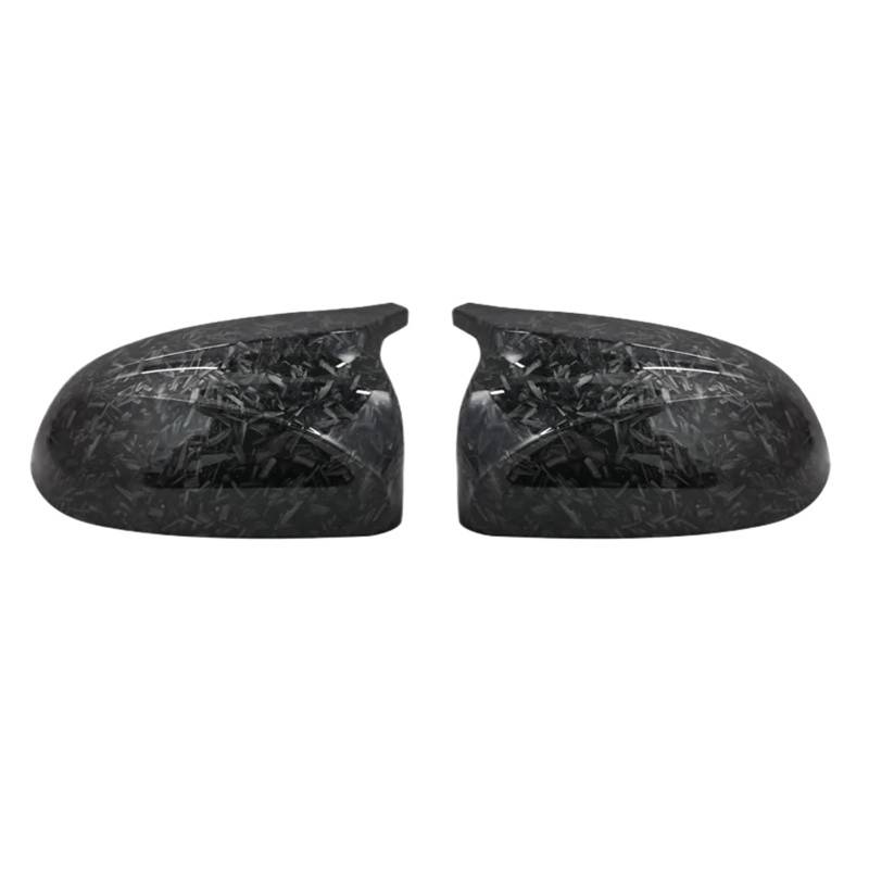 Carbon Fiber Auto Rückansicht Tür Flügel Seite Spiegel Abdeckung Kappen Shell Fall Kompatibel for BMW x3 G01 x4 g02 x5 G05 2018-22 Schwarz M3(Forged Carbon Look) von LVQJVAVE