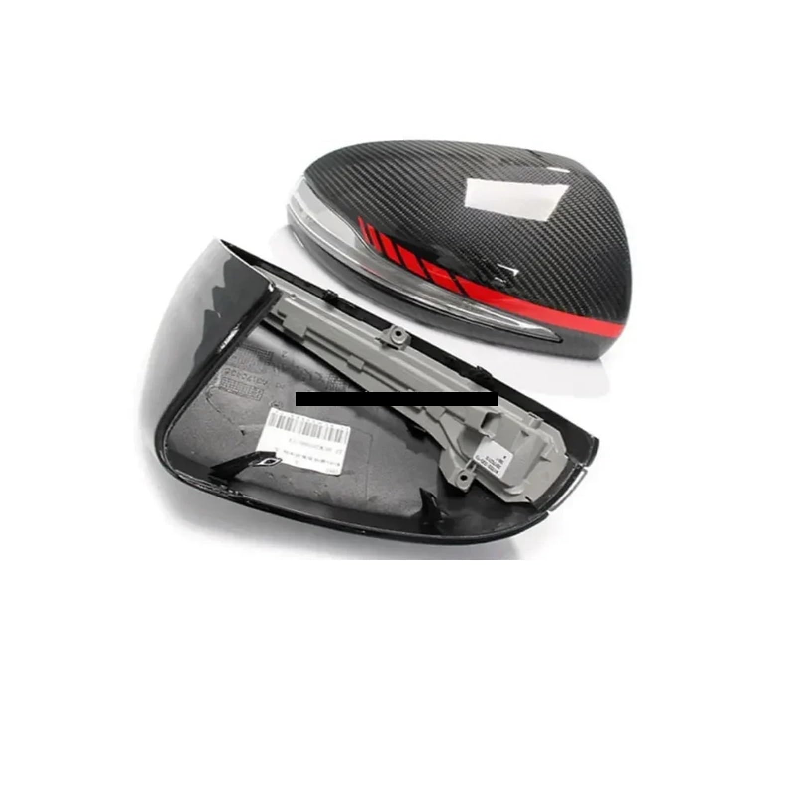 Carbon Fiber Rückspiegel Abdeckung Kompatibel for Benz GLA H247 GLB X247 GLC X253 CLS C257 Seite Spiegel Schalen Rahmen fall(Replace-Red B-LHD) von LVQJVAVE