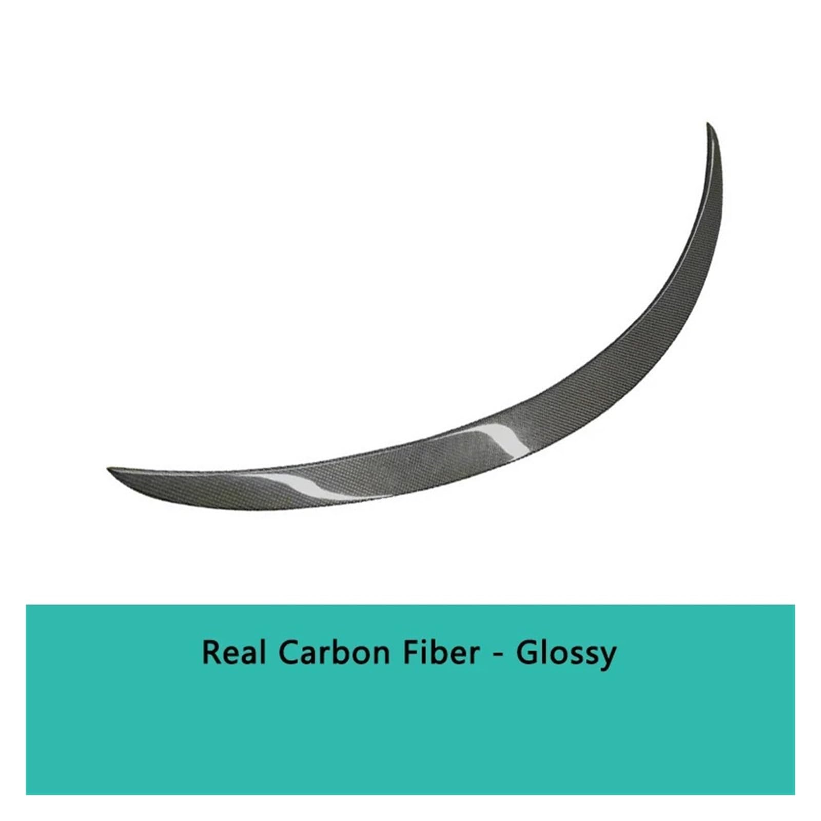 Echter Carbonfaser-Spoiler, kompatibel mit Tesla Model S 2024–2021, Heckflügel, Kofferraumdeckel, Spoiler, Modifikation, Auto-Außenzubehör(Glossy carbon fiber) von LVQJVAVE