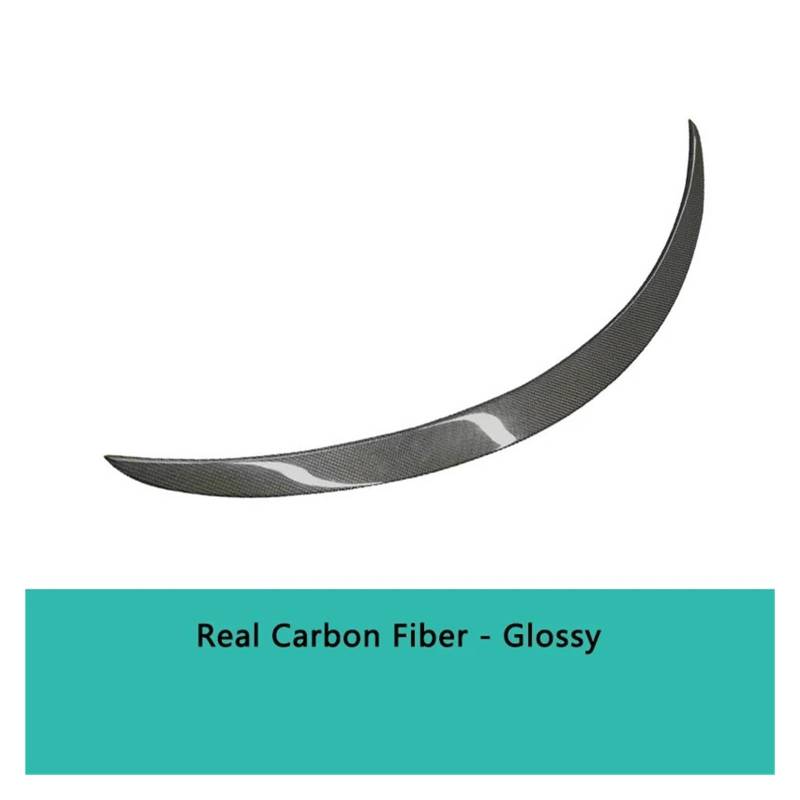 Echter Carbonfaser-Spoiler, kompatibel mit Tesla Model S 2024–2021, Heckflügel, Kofferraumdeckel, Spoiler, Modifikation, Auto-Außenzubehör(Glossy carbon fiber) von LVQJVAVE