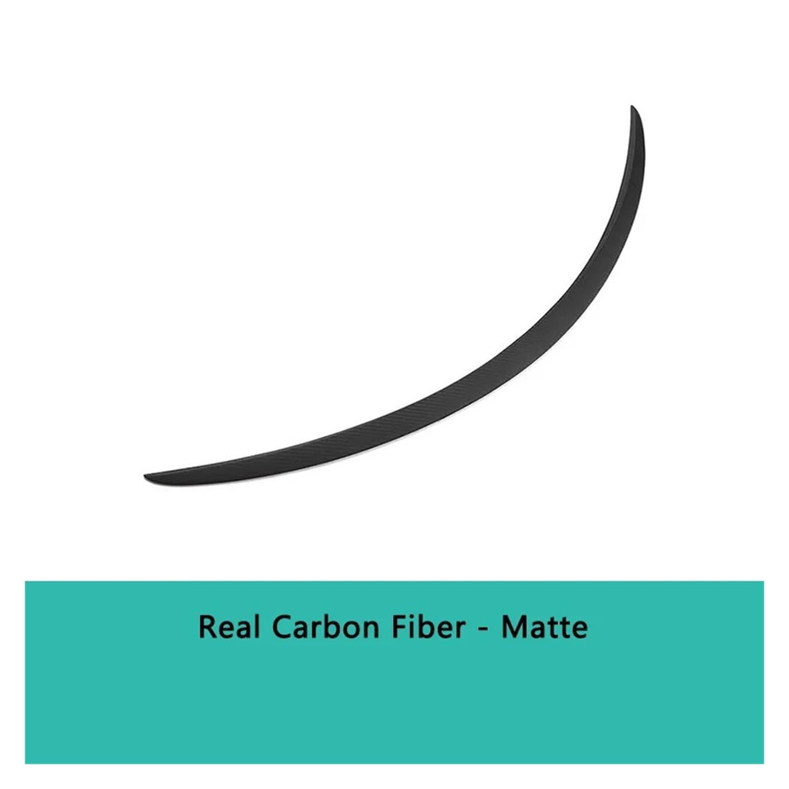 Echter Carbonfaser-Spoiler, kompatibel mit Tesla Model S 2024–2021, Heckflügel, Kofferraumdeckel, Spoiler, Modifikation, Auto-Außenzubehör(Matte carbon fiber) von LVQJVAVE