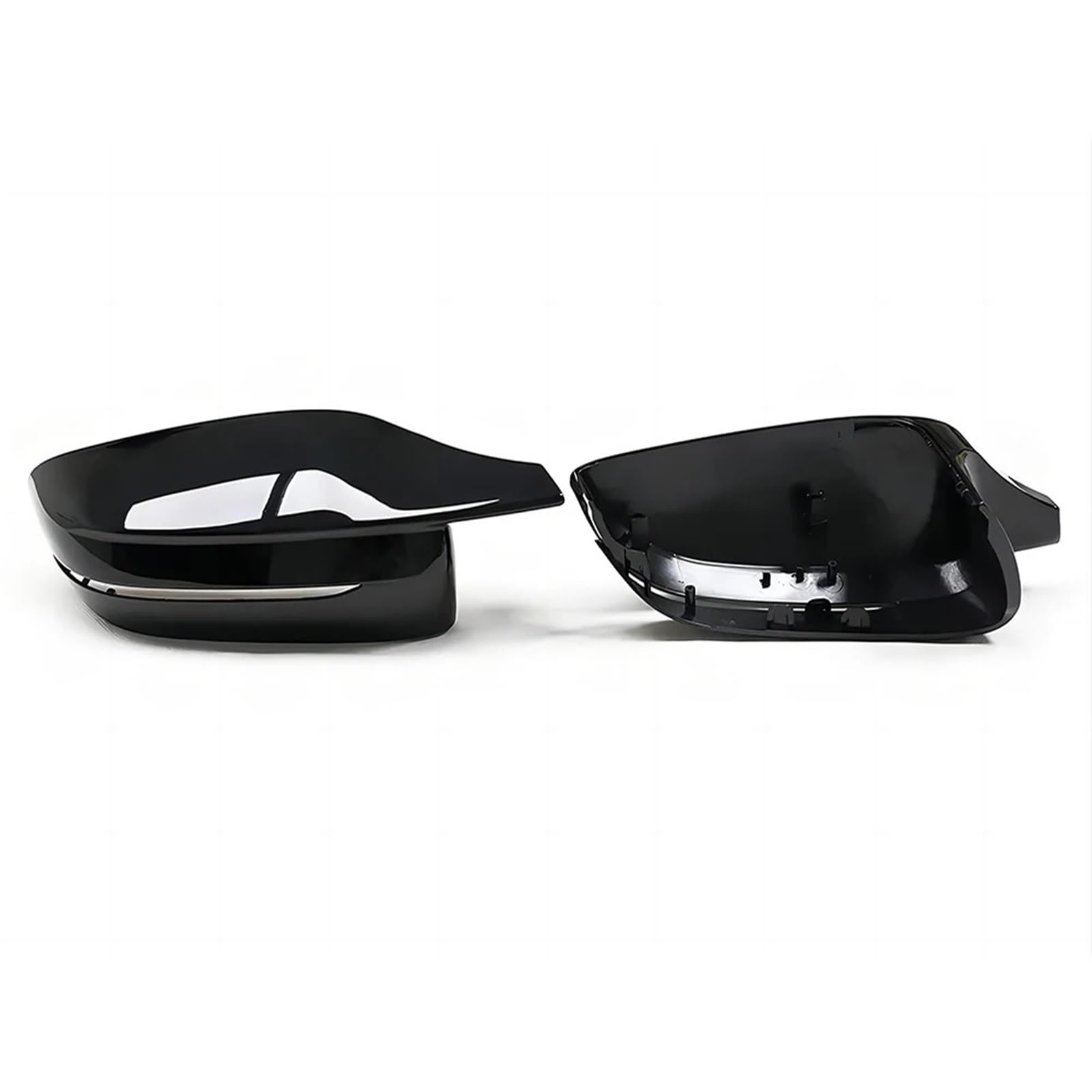 Ersatz-Rückseitenspiegel-Abdeckungskappe, kompatibel mit BMW G20 G28 G22 G23 G26 G42 2 3 4 Series i4 G80 Style, glänzend schwarze Schale(2 Series G42) von LVQJVAVE