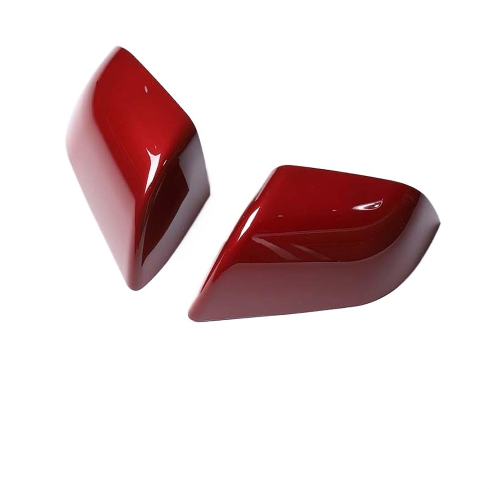 Ersatzabdeckung for Rückspiegelschale, kompatibel mit Tesla Model Y, Außenspiegelkappen, Ersatzteile(Red) von LVQJVAVE