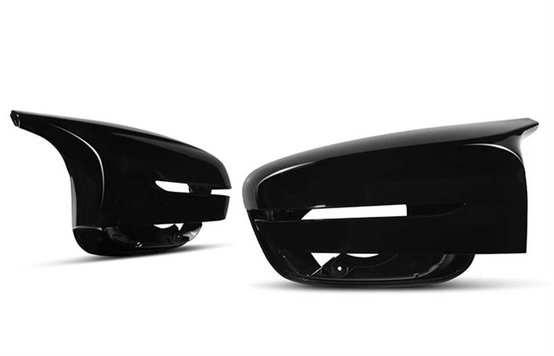Glänzend schwarz/weiße Spiegelabdeckung kompatibel for BMW 5 7 8 Serie 6GT G30 G31 G11 G12 G14 G15 G16 M5 F90 Ersatz-Auto-Rückspiegel-Kappenschale(Glossy Black) von LVQJVAVE