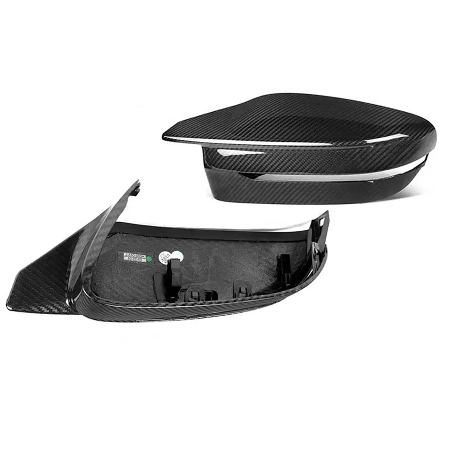 Kompatibel for BMW M3 M4 G80 G82 G83 Real Carbon Fiber Rückspiegel Abdeckung Forge Auto Seite Rück Caps fall Shell(LHD Dry Carbon) von LVQJVAVE