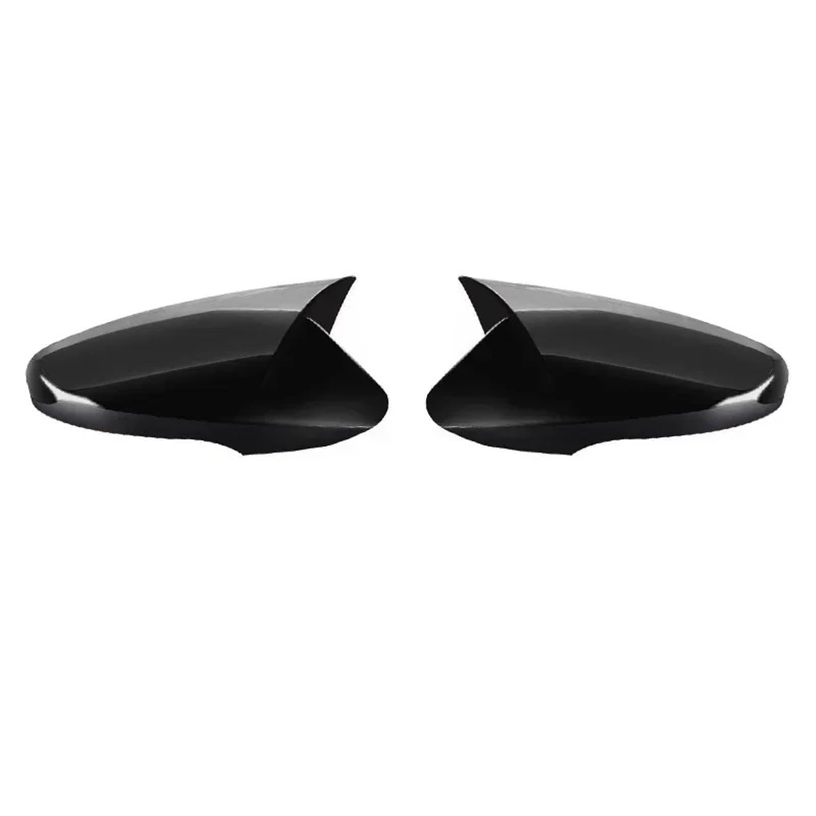 Kompatibel for Hyundai Elantra 2012–2018, ABS-Rückspiegel-Schutzschale, dekorative Hupenabdeckung aus Chrom-Kohlefaser außen(Bright black) von LVQJVAVE