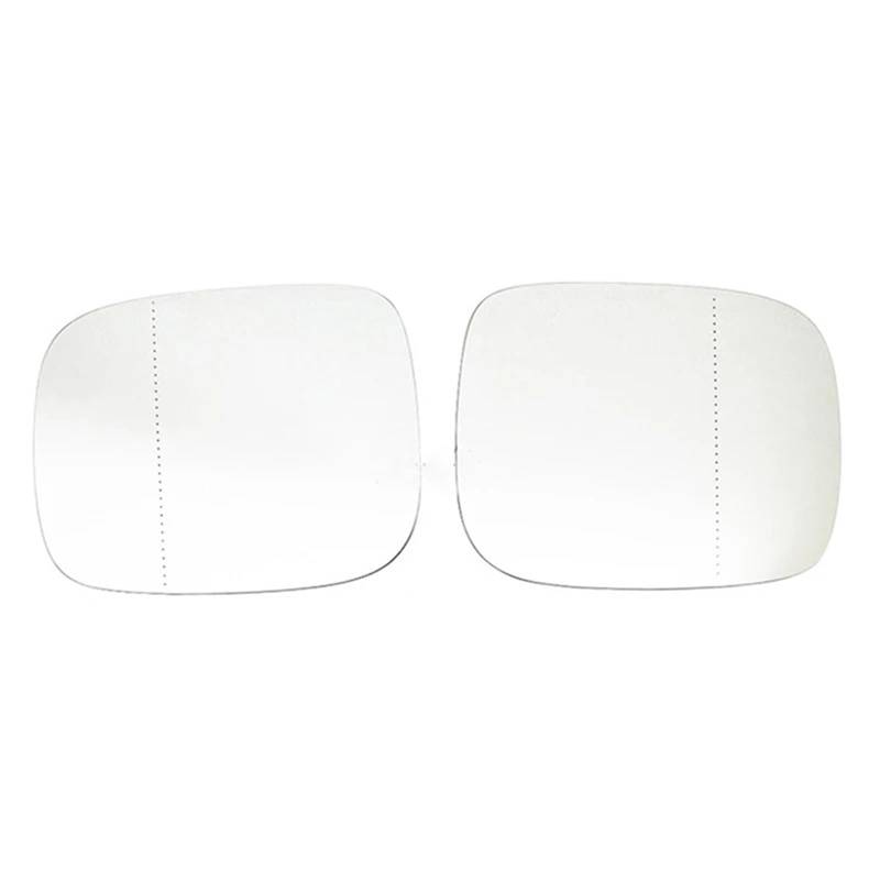 Kompatibel for Volvo XC70 XC90 V70 XC70 2008 2009 2010 2011. Vorderer linker Rückspiegel, Tür, beheizter Flügel, Rückspiegelglas 30716138(A pair Black) von LVQJVAVE