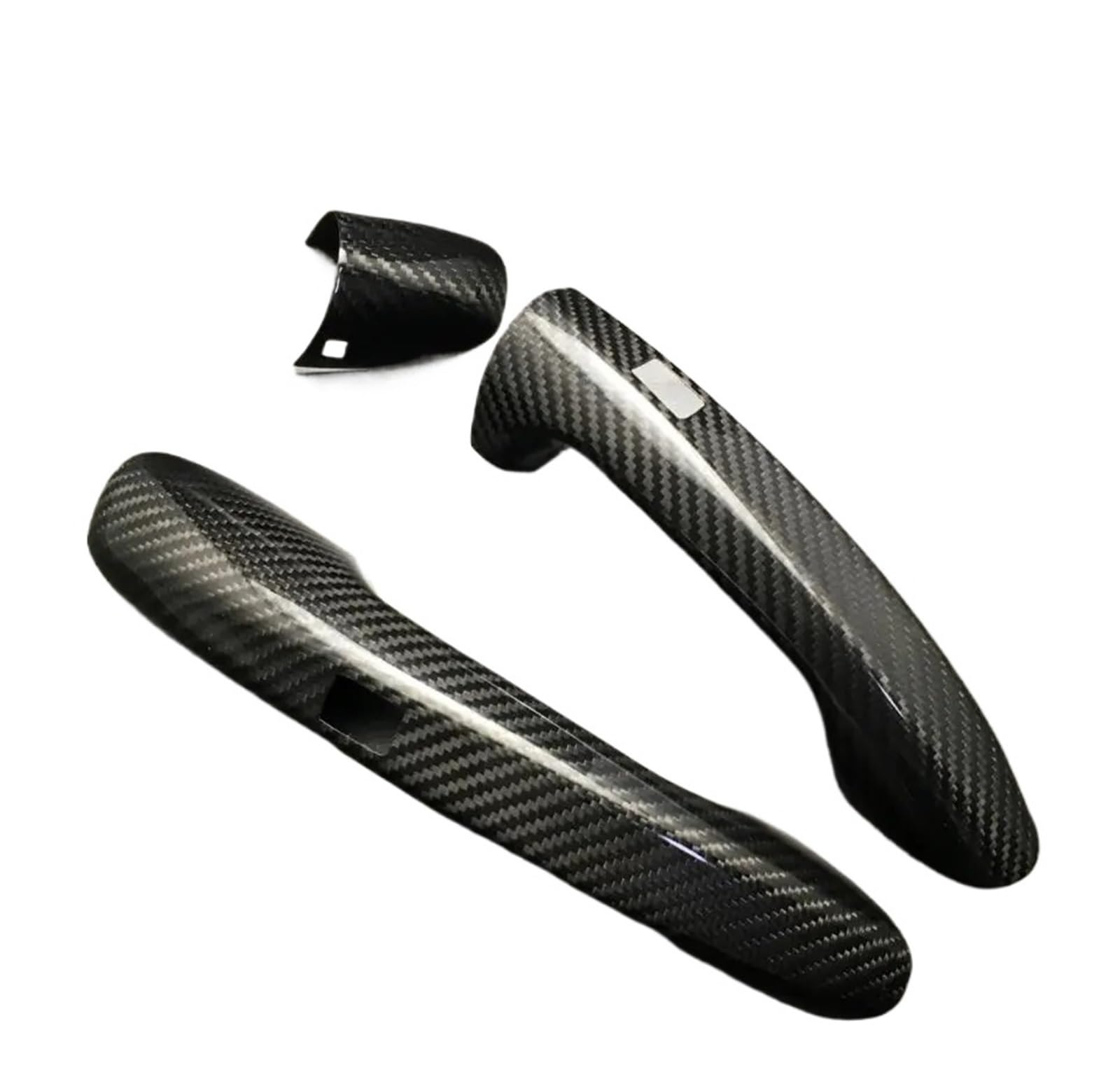 Kompatibel für Mercedes C-Klasse Coupé W205 C180 C200 C250 C300 C350 C450 C43 C63 LHD Carbon Fiber Türgriffabdeckung Auto-Styling(2door sensor) von LVQJVAVE
