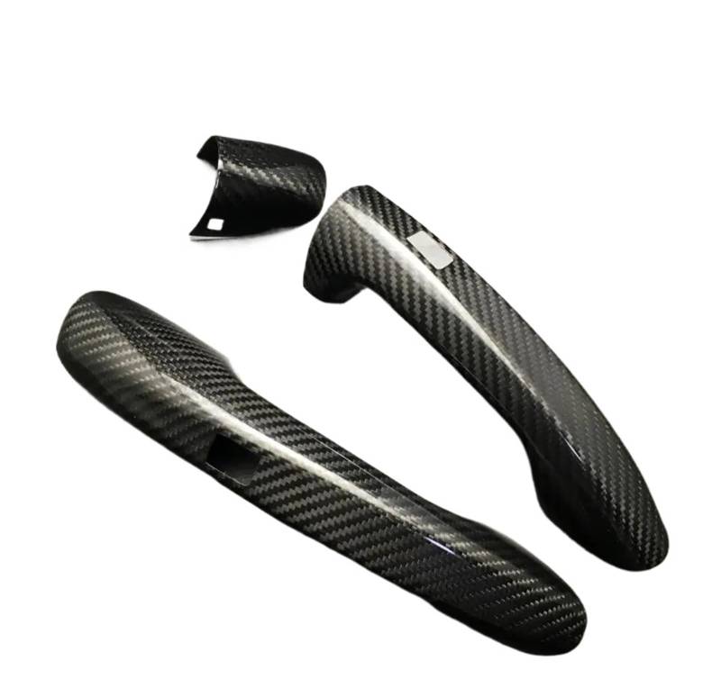 Kompatibel für Mercedes C-Klasse Coupé W205 C180 C200 C250 C300 C350 C450 C43 C63 LHD Carbon Fiber Türgriffabdeckung Auto-Styling(2door sensor) von LVQJVAVE