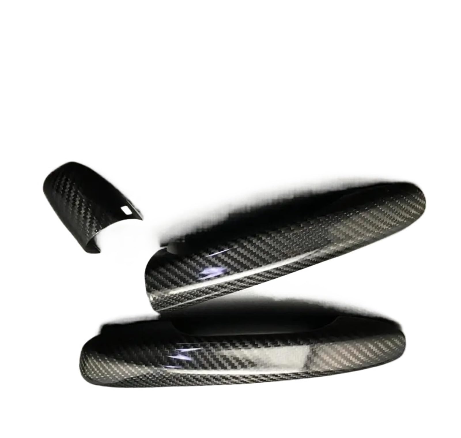 Kompatibel für Mercedes C-Klasse Coupé W205 C180 C200 C250 C300 C350 C450 C43 C63 LHD Carbon Fiber Türgriffabdeckung Auto-Styling(Without sensor 2door) von LVQJVAVE
