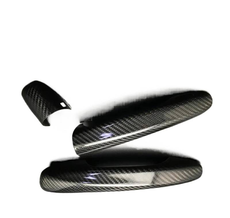 Kompatibel für Mercedes C-Klasse Coupé W205 C180 C200 C250 C300 C350 C450 C43 C63 LHD Carbon Fiber Türgriffabdeckung Auto-Styling(Without sensor 2door) von LVQJVAVE