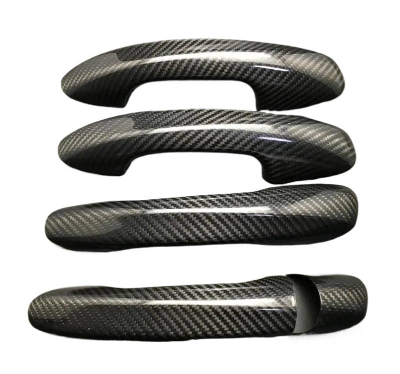 Kompatibel für Mercedes C-Klasse Coupé W205 C180 C200 C250 C300 C350 C450 C43 C63 LHD Carbon Fiber Türgriffabdeckung Auto-Styling(Without sensor 4door) von LVQJVAVE