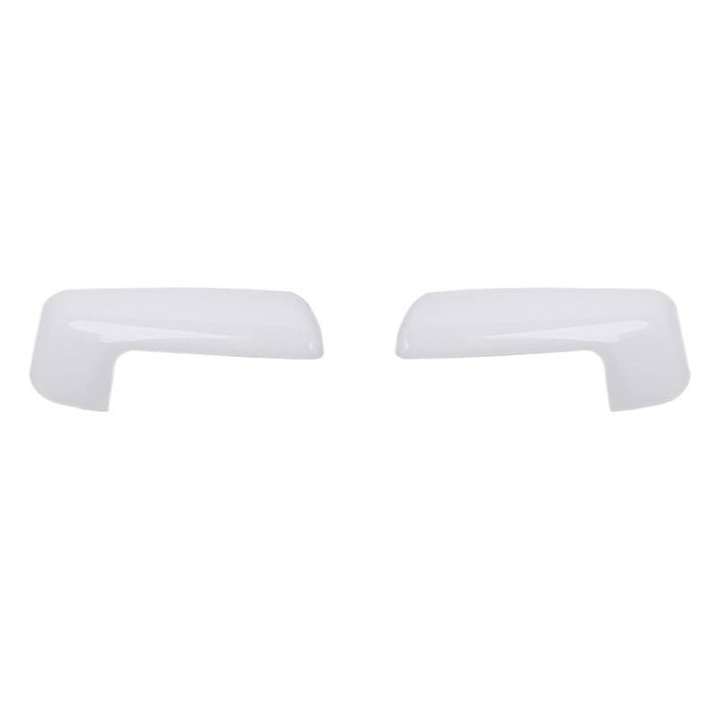 Rückspiegel Shell Dekoration Abdeckung Kompatibel for Chevrolet Silverado for GMC Sierra 2019 2020 2021 2022 2023 2024 Up(WHITE) von LVQJVAVE