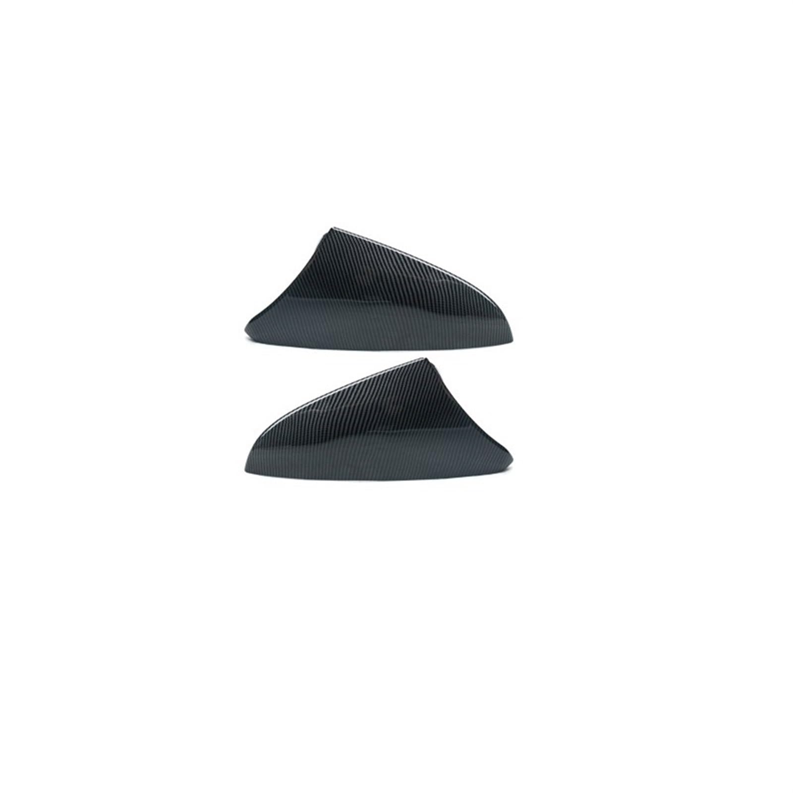 Rückspiegelabdeckung Ox Horn Side Rearview Shell ABS Passend for Lexus ES200 260 300H 2018-2023 UX 2019-2023 Zubehör(Carbon look Black) von LVQJVAVE