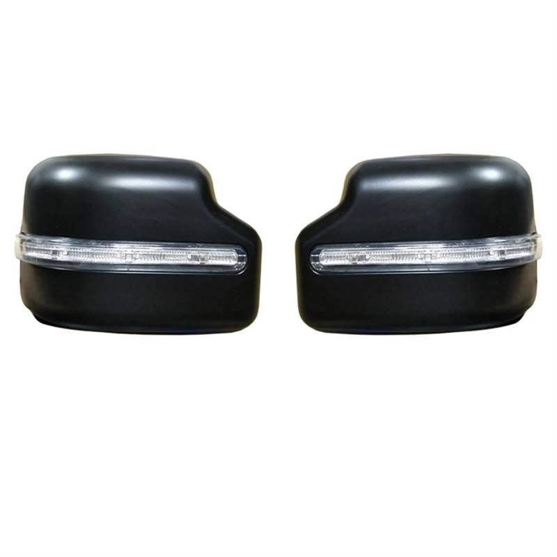 Schwarz Auto-Rückspiegelabdeckung, Seitenspiegelkappenschale mit Blinker, kompatibel for Suzuki Jimny Jb64 JB74 2018–2020 von LVQJVAVE