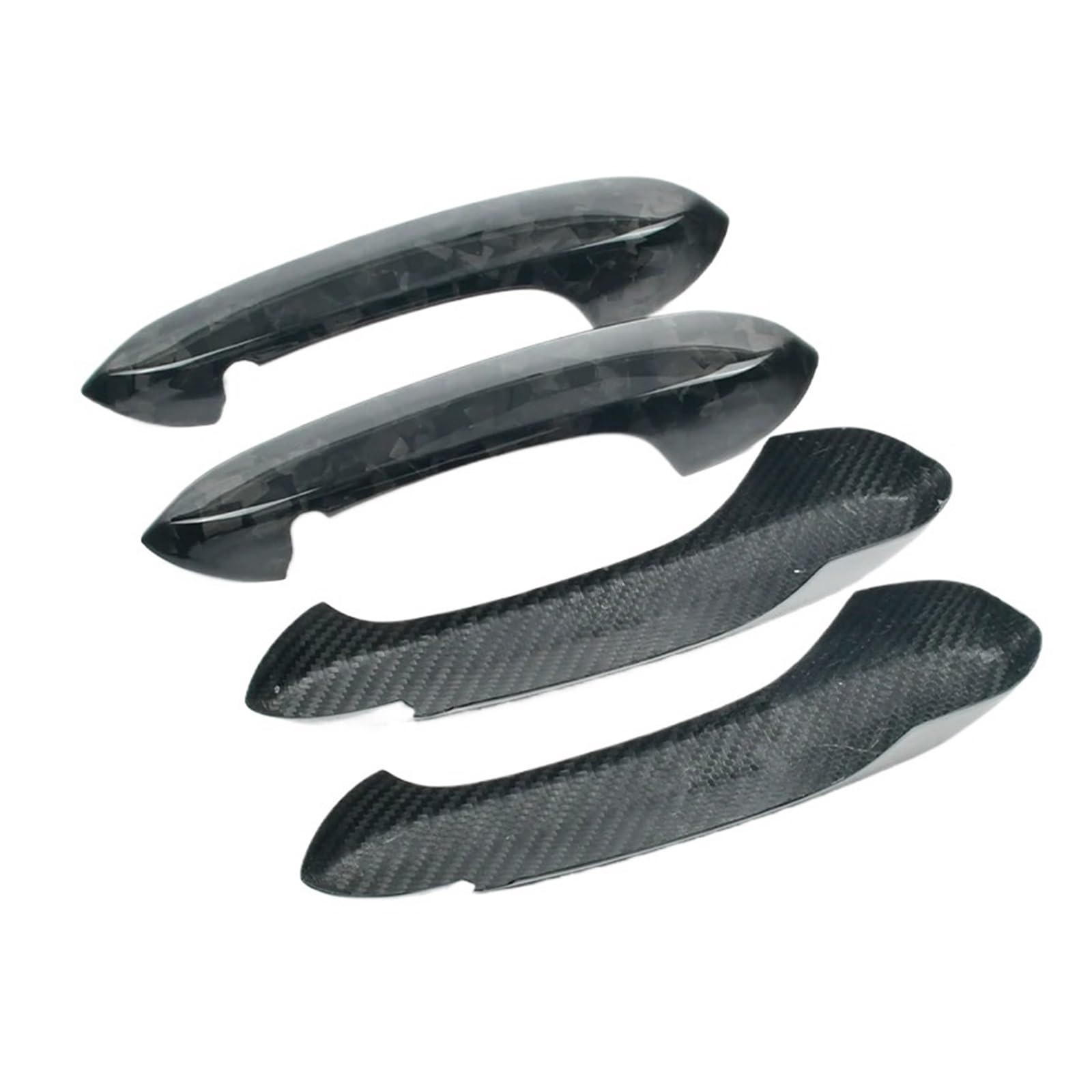 Türgriffabdeckungsverkleidung aus trockener Kohlefaser für die Seitenkarosserie, kompatibel mit BMW G20 3er-Serie G14 G15 G16 2020+ G01 X3 G02 X4 G05 X5 G06 X6 G07 X7(Forge 4 Door) von LVQJVAVE