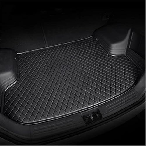 Auto Leder Kofferraummatten für Lexus RX450H 2010-2019, Langlebiges Wasserdicht Kratzfest Kofferraumwanne Schutzmatte, Innenraum ZubehöR,A/Black von LVSH