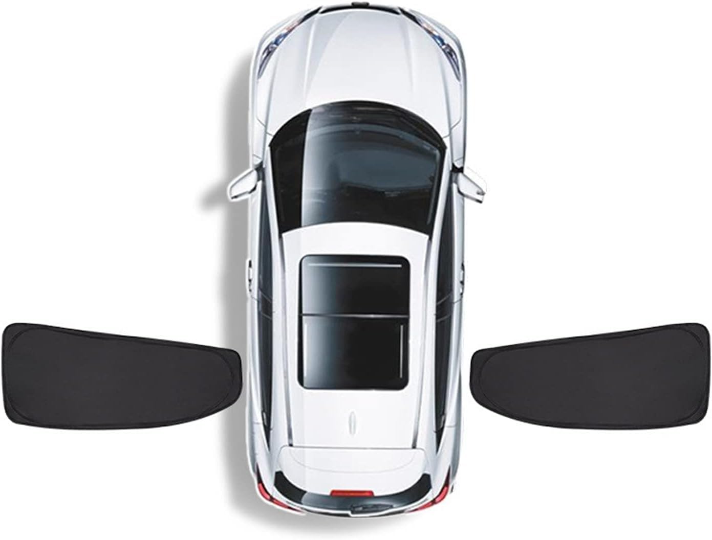 Auto Sonnenschutz für Mercedes-Benz ML-Class W166 2012-, Car Vorne Hinten Seitenscheibe Sonnenblende PrivatsphäRe Schutz, Dekoration ZubehöR,D/2Pcs(Rear) von LVSH