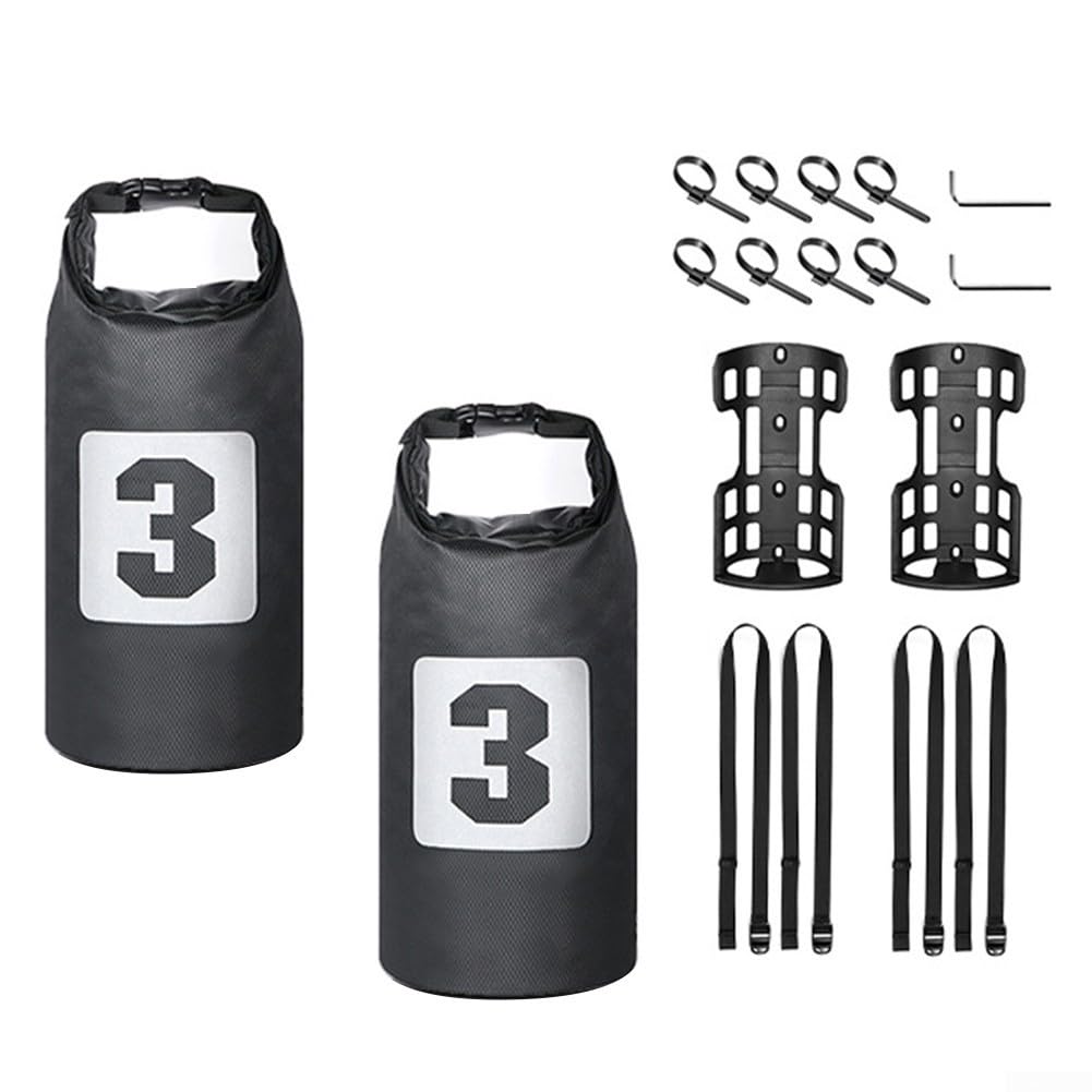 Cycling Gear Tragbare Gabeltaschen (5 Liter & 7 Liter), ideal für Outdoor-Abenteuer (1 x Halterung) von LVYXON