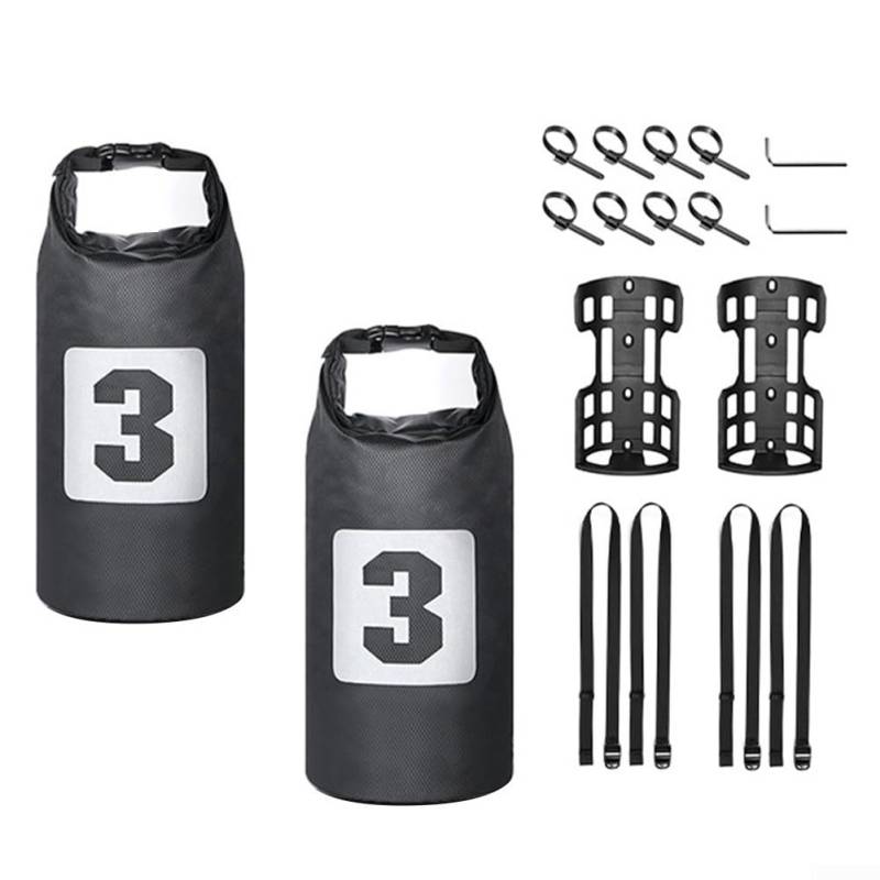 Cycling Gear Tragbare Gabeltaschen (5 Liter & 7 Liter), ideal für Outdoor-Abenteuer (1 x Halterung) von LVYXON
