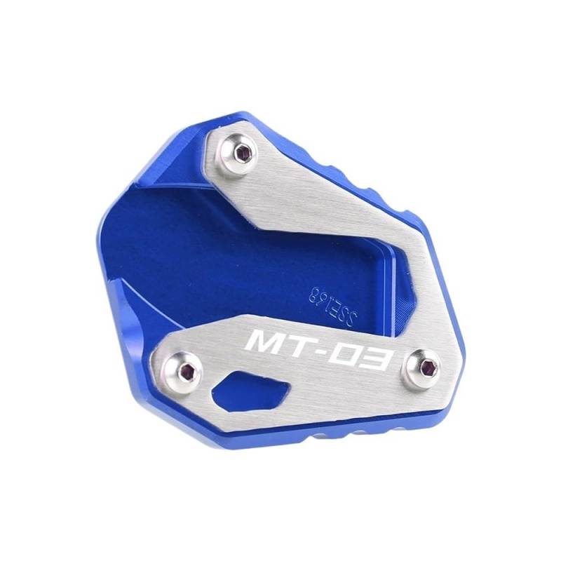 Motorrad Seitenständer-Platte Pad FÜR Ya&maha MT-03 ABS NIKEN 2016-2021 CNC Zubehör Fuß Seite Stehen Pad Platte Kickstand Enlarger Unterstützung Verlängerung Vergrößert von LWBFUSCWB