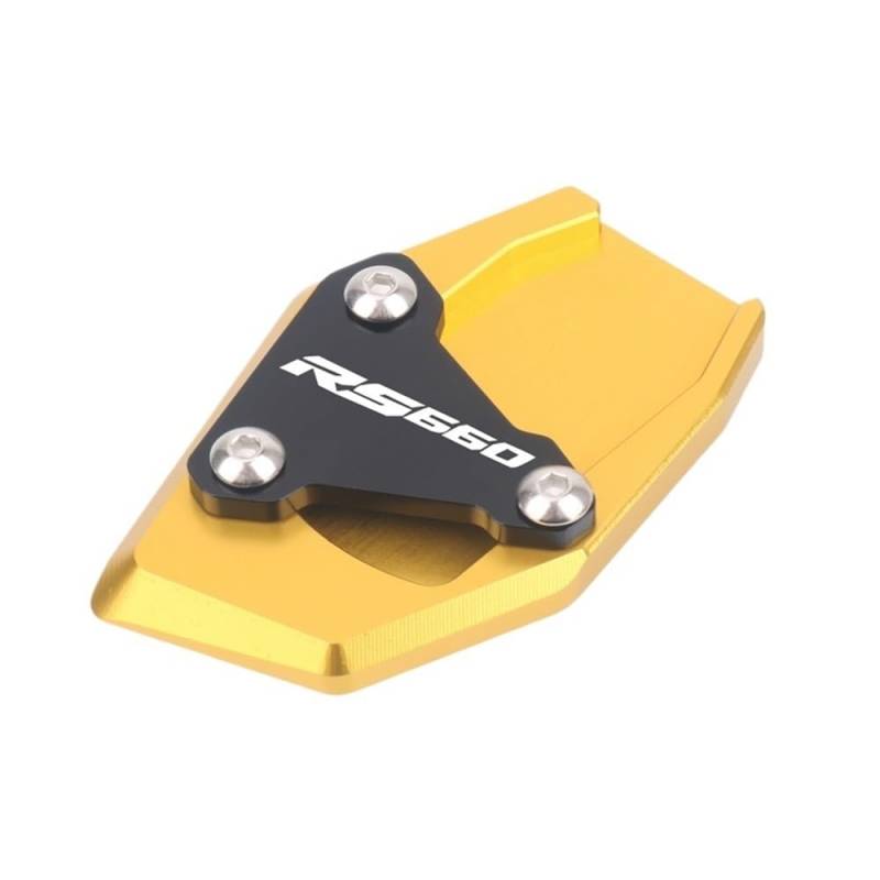 Motorrad Seitenständer-Platte Pad Für Aprilia RS660 RS 660 2020-2023 2021 Motorrad Kickstand Fuß Seite Stehen Verlängerung Pad Unterstützung Platte Vergrößern Stehen von LWBFUSCWB