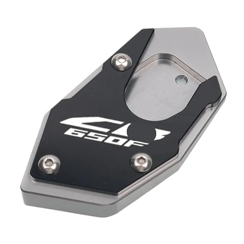 Motorrad Seitenständer-Platte Pad Für CB650R CB650F CBR650R CBR650F Motorrad CNC Kickstand Fußseitenständer Verlängerungspolster Stützplatte Vergrößern Ständer von LWBFUSCWB