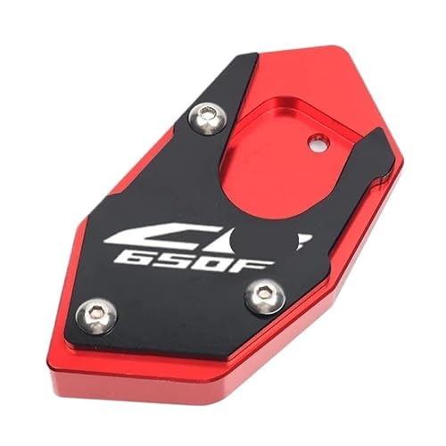 Motorrad Seitenständer-Platte Pad Für CB650R CB650F CBR650R CBR650F Motorrad CNC Kickstand Fußseitenständer Verlängerungspolster Stützplatte Vergrößern Ständer von LWBFUSCWB