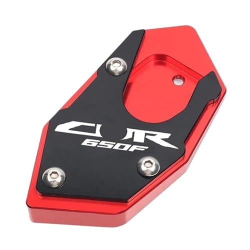 Motorrad Seitenständer-Platte Pad Für CB650R CB650F CBR650R CBR650F Motorrad CNC Kickstand Fußseitenständer Verlängerungspolster Stützplatte Vergrößern Ständer von LWBFUSCWB
