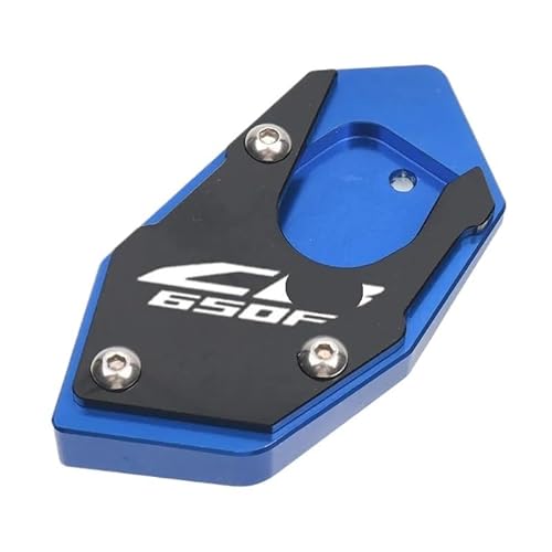 Motorrad Seitenständer-Platte Pad Für CB650R CB650F CBR650R CBR650F Motorrad CNC Kickstand Fußseitenständer Verlängerungspolster Stützplatte Vergrößern Ständer von LWBFUSCWB