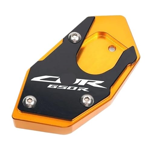 Motorrad Seitenständer-Platte Pad Für CB650R CB650F CBR650R CBR650F Motorrad CNC Kickstand Fußseitenständer Verlängerungspolster Stützplatte Vergrößern Ständer von LWBFUSCWB