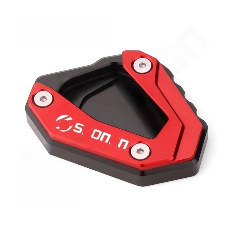 Motorrad Seitenständer-Platte Pad Für Ya&maha R1M R1 Für YZF R1 R1 MT10 MT-10 MT10SP Mt10 Motorrad Zubehör Fuß Unterstützung Platte Seite Stehen Verlängerung Enlarger Pad von LWBFUSCWB